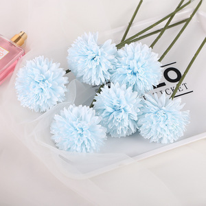 Flores Artificiales de Margarita en Azul Claro y Morado de 10 cm, Alta Simulación, Decoración para Hogar, Oficina y Bodas - Product Image 2