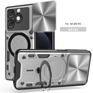 Protector de cámara más vendido, cobertura completa, carga inalámbrica, soporte magnético, armadura, funda de teléfono para Itel A50 4G A60 A60S <span class=keywords><strong>A70</strong></span> - Product Image 1