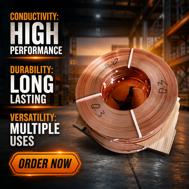 China Factory Low Price 99.9% Pure Copper Foil Tape Shielding Welding 10mm Width ASTM C11000 T2 Electrical Flashing Industrial