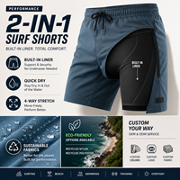 Shorts de Baño para Hombre, Ecológicos, con Estampado Personalizado, Cintura Elástica, Secado Rápido, Corte Ajustado, Bolsillos con Velcro, para Surf