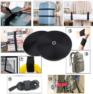 Usine en gros auto-adhésif en nylon unilatéral coupe libre boucle robuste 0.78 pouces crochet et boucle résistant à la chaleur - Product Image 5