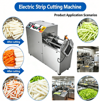 Commerciële automatische aardappel-wortel-snijmachine voor fruit en lange groenten