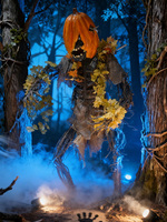 Tête de monstre citrouille animatronique d'Halloween pour décoration extérieure, en silicone et acier, taille personnalisable, respirante, tendance, pour maison hantée