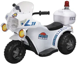 6v电池玩具骑乘汽车儿童男孩警车电子热卖婴儿遥控儿童钢塑制品塑料摩托车