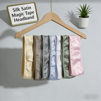 Bandeau quotidien réutilisable en flanelle satinée chaude pour l'hiver, réglable avec bande auto-agrippante, sans plis, pour le maquillage, les soins spa, le lavage du visage et les soins capillaires