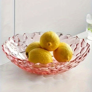 Prato de Vidro Vintage de Estilo Europeu de Grande Capacidade Moderno Clássico para Sala de Estar Restaurante Festa Petiscos - Product Image 4