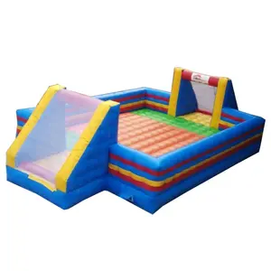 Super funny sport outdoor playground inflatable soap football field 0.55mm PVC tarpaulin material