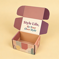 Boîte d'emballage en carton avec logo personnalisé, boîte d'expédition pliable en papier pour les petites entreprises et les startups