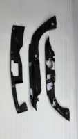 Plaques de refroidissement de radiateur en fibre de carbone sèche de haute qualité, couvre-phare pour Honda Civic FL5 Type R
