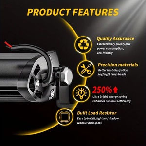 مصباح عمل LED بقوة 30 واط وحجم 7 بوصات للجرارات والشاحنات وسيارات الطرق الوعرة، كشاف ضباب للسيارات والدراجات النارية، 12 فولت و24 فولت - Product Image 4