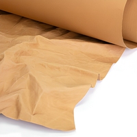 Rouleau de papier kraft recyclable enduit de résine double face lavable pour l'artisanat et l'emballage cadeau avec impression sérigraphique et logo personnalisé