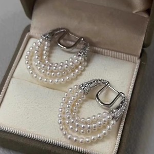 22448DIY Accesorios de Perlas, Plata S925, Soportes para Pendientes, para Múltiples Cuentas, Joyería de Plata, Ganchos para Pendientes, Cuentas de 3-4mm para Pendientes - Product Image 2