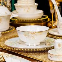 Service de vaisselle de luxe en porcelaine fine Lotus avec motif floral, compatible lave-vaisselle, micro-ondes et four