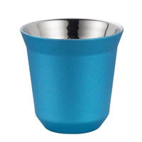 Gobelet isotherme transfrontalier pour Americano glacé et espresso, en acier inoxydable 304 à double paroi, anti-brûlure, design moderne