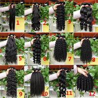Extensions de Cheveux Humains Bouclés Birmanes Funmi Ondulées Profondes, 100% Cheveux Naturels Non Traités, Qualité Supérieure