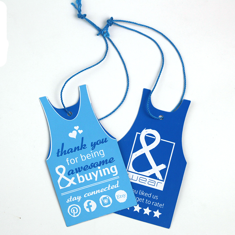 Custom hang Tag Brand New Style logo Printing Swing Tag for Clothes or Shoes