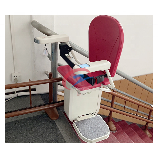Curved Seat Elevator Stair Handrail Electric