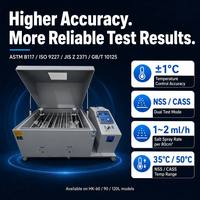 Chambre d'essai au brouillard salin HK-120 CASS NSS, testeur de résistance à la corrosion pour le traitement des surfaces métalliques, contrôle qualité en usine pour laboratoire de R&D