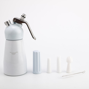 CreamJet Durable <b>Cream</b> Maker Dispenser 250ml Capacity <b>Cream</b> <b>Whipper</b> With 3 Decorating Nozzles and 1 Cleaning Brush - Product Image 2