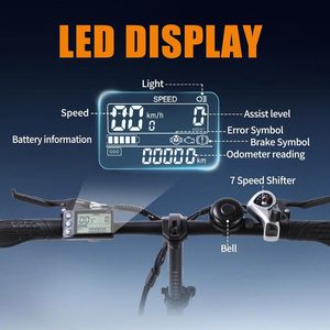 Bicicleta Eléctrica Plegable para Adultos TWOFISH, Batería Extraíble de 36V 178AH, Neumáticos de 20 Pulgadas, Frenos de Disco, Pantalla LED, Asiento Doble, Alcance de 100 km, Motor Delantero TF-02 de 250W - Product Image 5