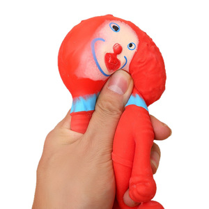Red Clown <b>Squishy</b> Toys Set Stress Relief Fidget Toy For Kids Ages 2 To 4 Years Unisex Plastic Material - Product Image 5