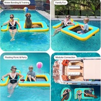 Lit flottant gonflable pour chien, hamac aquatique pour adulte, chaise longue, radeau flottant en PVC épais pour piscine et plage