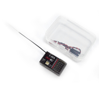 HotRC CT-6A 2.4GHz 6CH Pemancar Radio Kontrol Satu Tangan dengan Penerima PWM F-06A F06A untuk Mobil RC, Kapal, Drone, Tank
