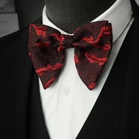 High-End-Männer Big Horn Fliege Koreanischer Stil Elegante übergroße Fliege für Männer Bräutigam Hochzeit Anzug Shirt