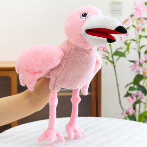 Marionnettes à main en peluche douces pour <span class=keywords><strong>ventriloque</strong></span>, animaux et oiseaux, pour l'interaction parent-enfant et le récit d'histoires, vente en gros - Product Image 5