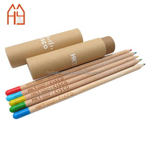 Ensemble de crayons en capsules de graines plantables 5 pièces dans une boîte en papier avec logo personnalisé en estampage <span class=keywords><strong>à</strong></span> chaud doré - Product Image 6