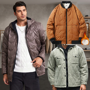 Veste longue matelassée à capuche OEM avec logo personnalisé, marque privée, tissu premium, production en gros, prix d'usine, 95% de contenu - Product Image 3
