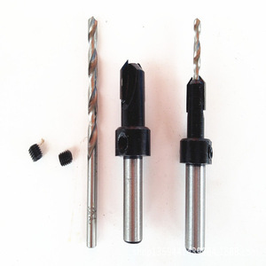 Anrui Tools Countersink Drill Bit 6.35mm Shank Straight Shank 2 Flute Woodworking Drills - Product Image 1