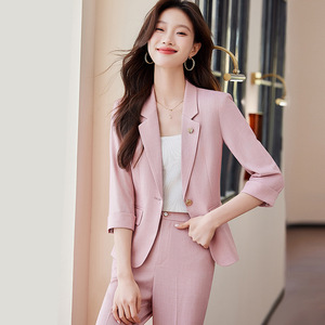 Women's Suit Set Three Quarter Sleeve Polyester Formal Spring Anti-Wrinkle - Product Image 2