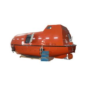 Bote salvavidas cerrado de uso previo con sistema de gancho de liberación con capacidad de carga y descarga - Product Image 1