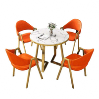 Ensemble de table et de chaises de salle à manger modernes de luxe pour 4 personnes, pour la maison, l'hôtel, l'appartement