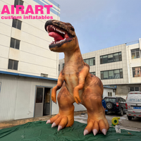 Dinosaures gonflables réalistes, décoration de zoo, dinosaure gonflable Tyrannosaurus Rex pour la publicité