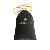 Chaussures et pantoufles à cordon en coton réutilisables brodés avec logo personnalisé, pochettes à poussière, sacs à babouches