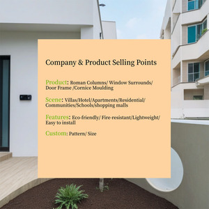 Colonna Romana in EPS con Linee Decorative per Decorazione Esterna di Ville, Centri Commerciali e Scuole - Product Image 6