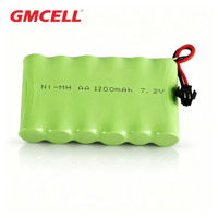 Pack de batteries rechargeables AA Ni-MH 2500mAh 4.8V haute capacité, fabricant de batteries rechargeables au nickel-hydrure métallique, vente en gros