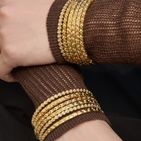 Bracelet minimaliste en acier inoxydable avec zircon, plaqué or 18 carats PVD, cœur spirituel CZ, bijoux de luxe tendance pour femmes