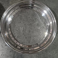 Nouvelles jantes en alliage d'aluminium forgé sur mesure, 3 pièces, T6061, diamètre 12''-26'', finition polie miroir, bord droit, Euro Step