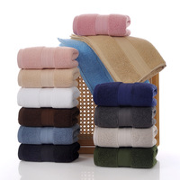 Custom Logo Beige Brown Cotton Square Towel 13.4*13.4 Inch Multi Color Small Facial Kerchief for Beauty Salon Hair Spa Hotel