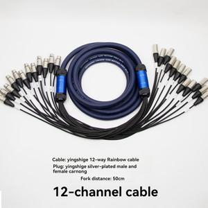 <span class=keywords><strong>Cable</strong></span> de señal de audio de 4 canales XLR de resolución 4K, cubierta de PVC <span class=keywords><strong>para</strong></span> iluminación de escenario y conexiones multinúcleo de micrófono - Product Image 3