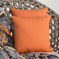 Décoration d'intérieur chaise d'extérieur décorative moderne coussins carrés orange pour canapé blanc