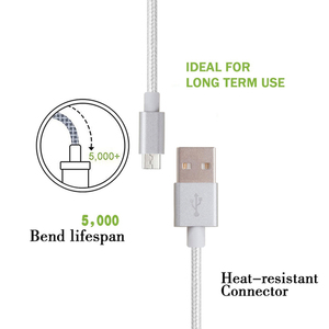 Carga rápida 2M 2A tipo <span class=keywords><strong>C</strong></span> Cargador blanco Cable de Cargador de Cable Micro Usb - Product Image 5