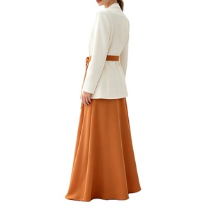 Completo Formale <span class=keywords><strong>da</strong></span> Donna in Due Pezzi, Blazer in Lana Pettinata di Alta Qualità, Elegante e Casual per l'Autunno - Product Image 3