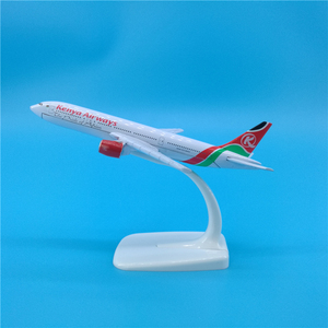 Modèle d'avion en alliage haute simulation Boeing B777 de Kenya <span class=keywords><strong>Airways</strong></span> de 16 cm avec livrée personnalisable, échelle 1/400, <span class=keywords><strong>service</strong></span> OEM ODM - Product Image 1