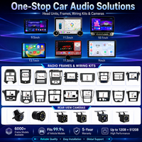 Cadre universel pour autoradio Android, écran de voiture, support caméra arrière, CarPlay, Android Auto, navigation GPS