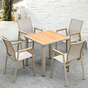 Outdoor Furniture Commercial <strong>Dining</strong> <strong>Table</strong> and Chair <strong>Teak</strong> Garden Furniture Set - Product Image 2