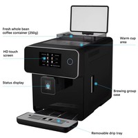 Machine à expresso italienne professionnelle commerciale entièrement automatique avec broyeur